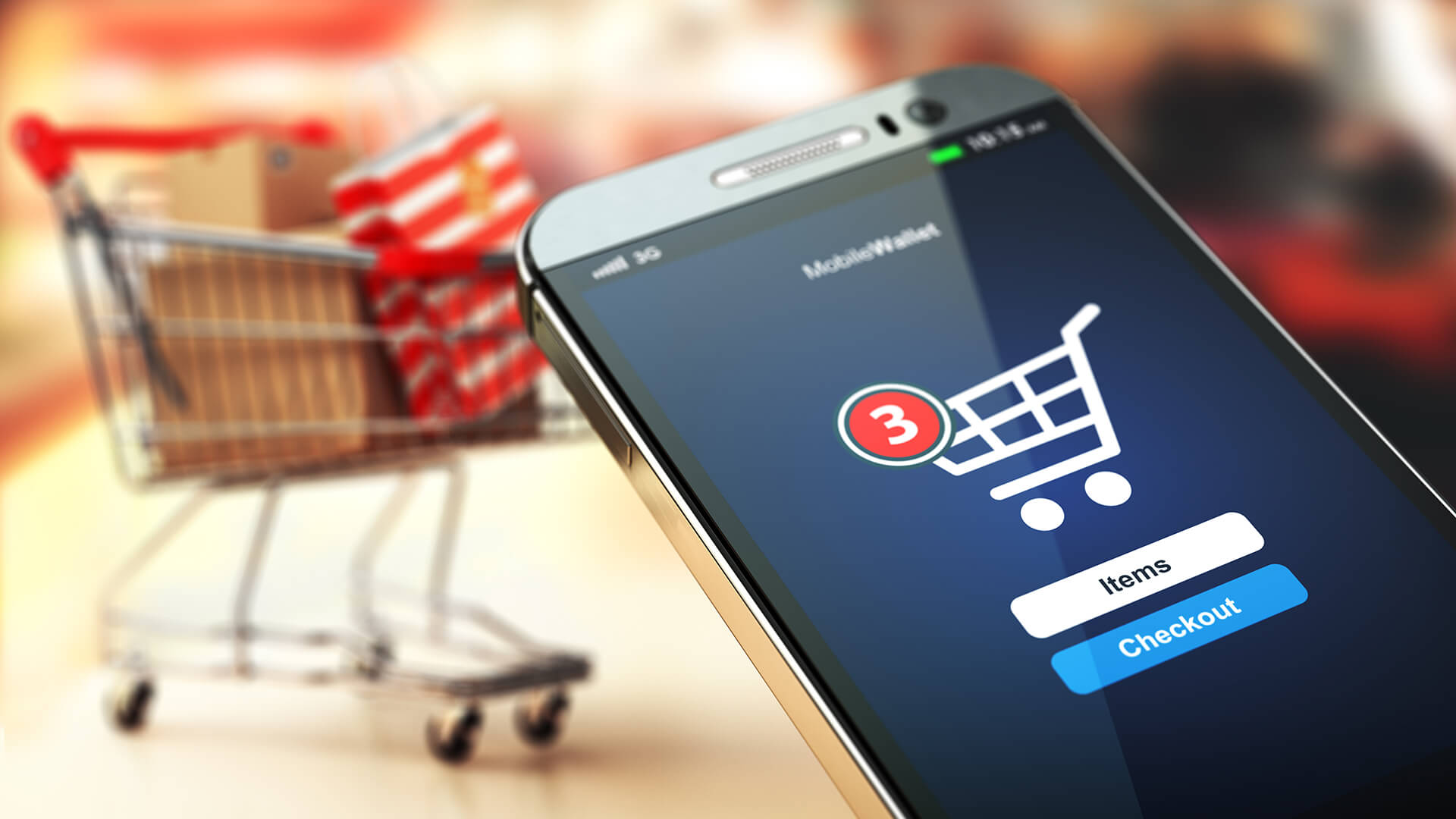 Mobile-first ecommerce website on a smartphone